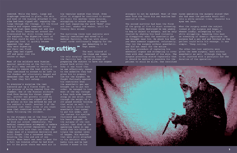 Perception Horror Magazine Inside